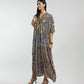 Gold Foil Small Dots Muslin Kaftan