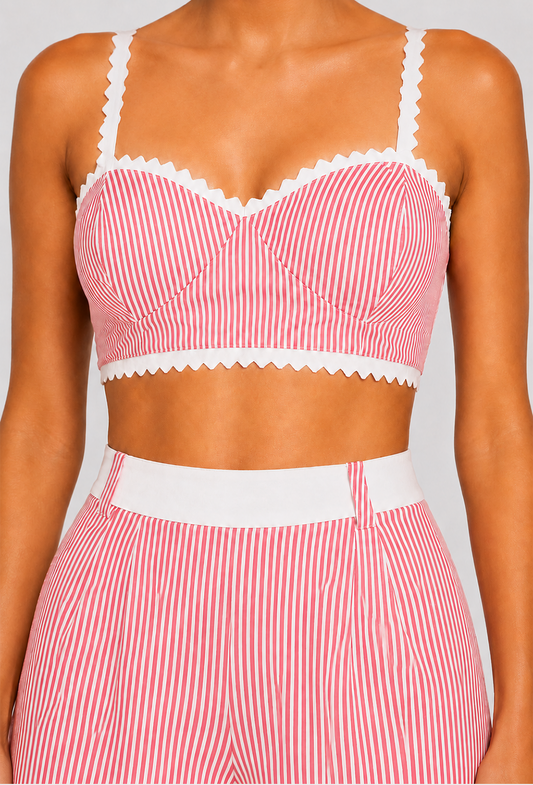 Candy Stripe Skirt Set