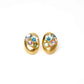 Flower Stone Top Earrings