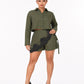 Plaid & Lace luxe skort set