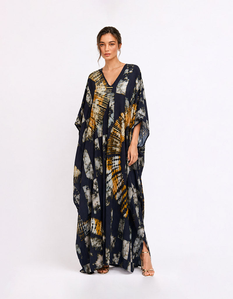 Sunset abstract kaftan