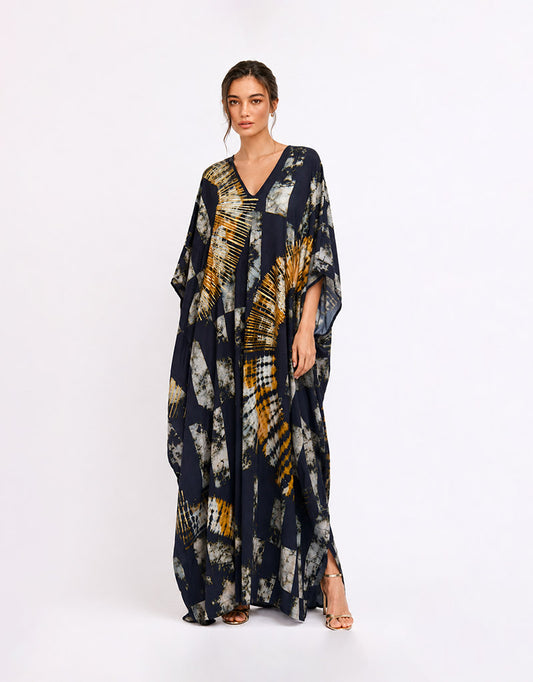 Sunset abstract kaftan