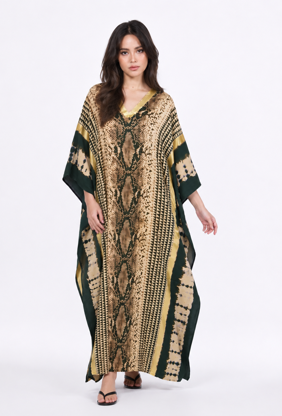 Golden Serpent Luxe Kaftan