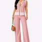 Stripes Cotton Lace Co-ord Set