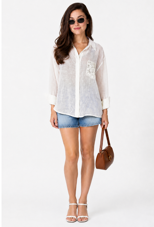 Lace Escape Sheer Shirt