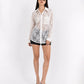 Lace Me Away Button-Up Shirt