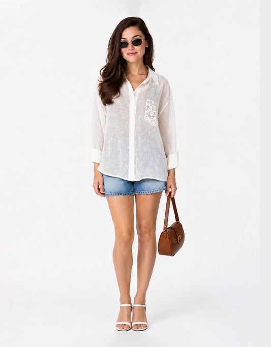 Lace Escape Sheer Shirt