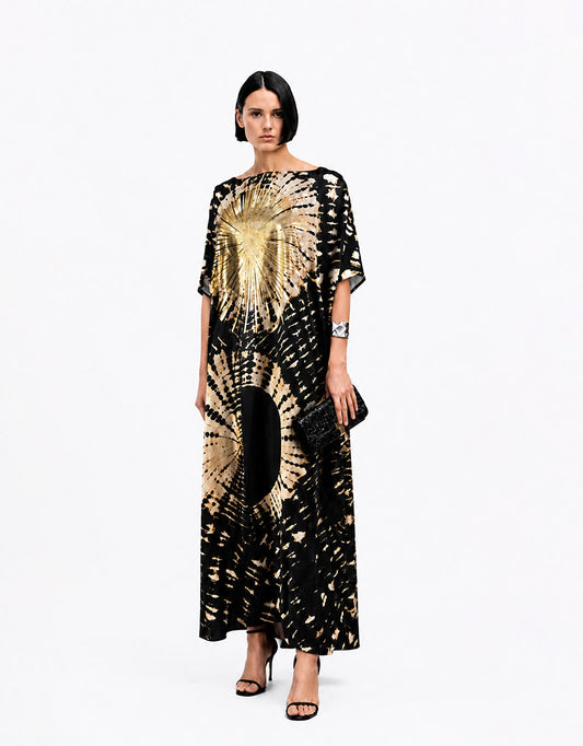 Sunburst Noir Kaftan