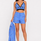 Azure Blossom Embellished Set