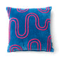 Velvet Cushion Cover with chenille waves