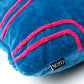Velvet Cushion Cover with chenille waves