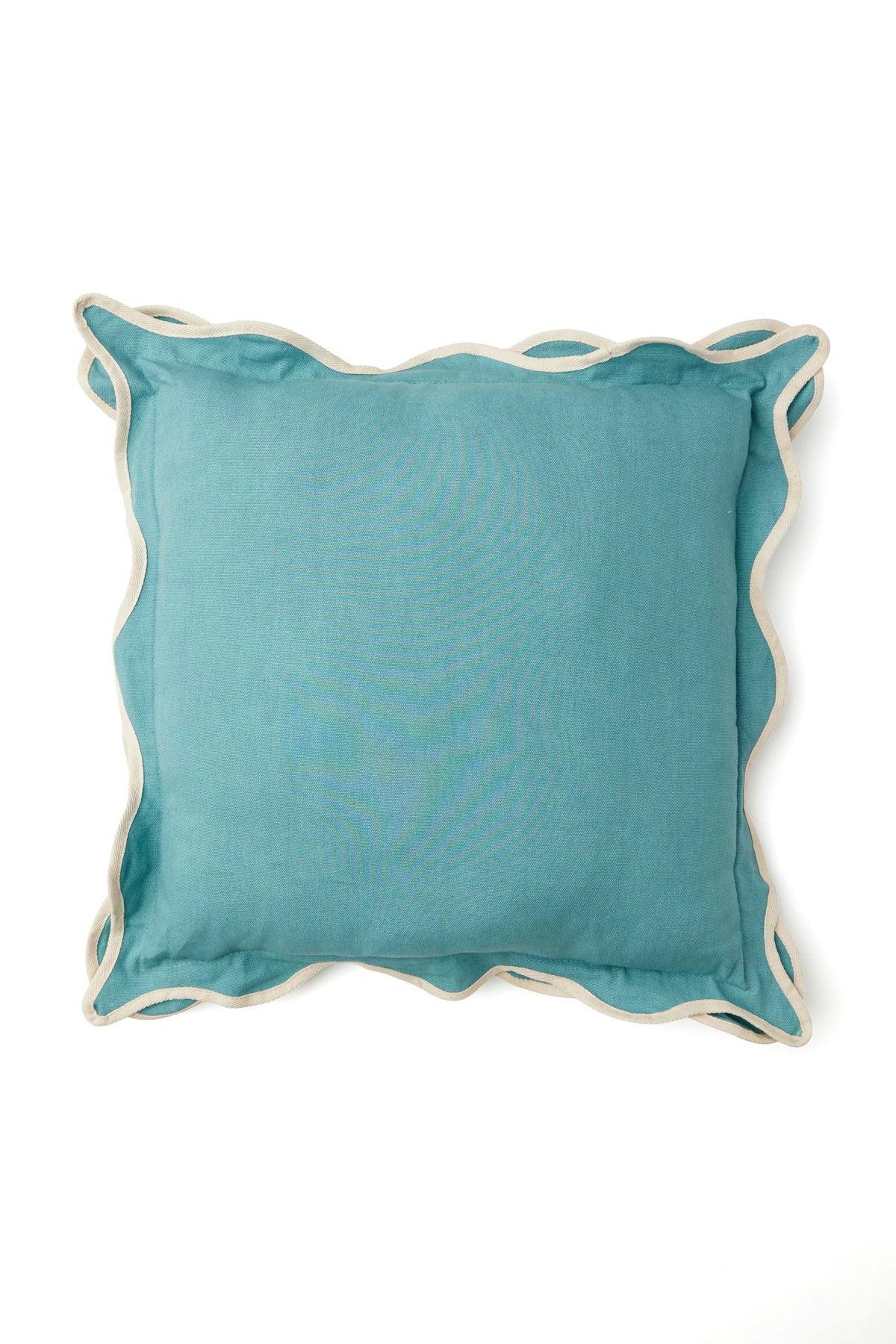 Cushion cover with arched flanges