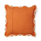 Cushion cover with arched flanges