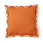 Cushion cover with arched flanges