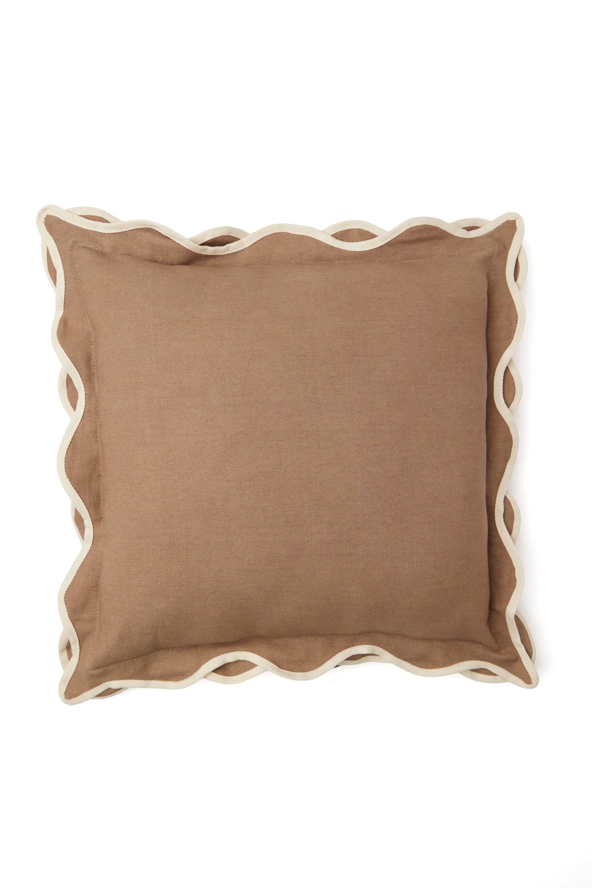 Cushion cover with arched flanges