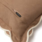 Cushion cover with arched flanges