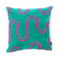 Velvet Cushion Cover with chenille waves