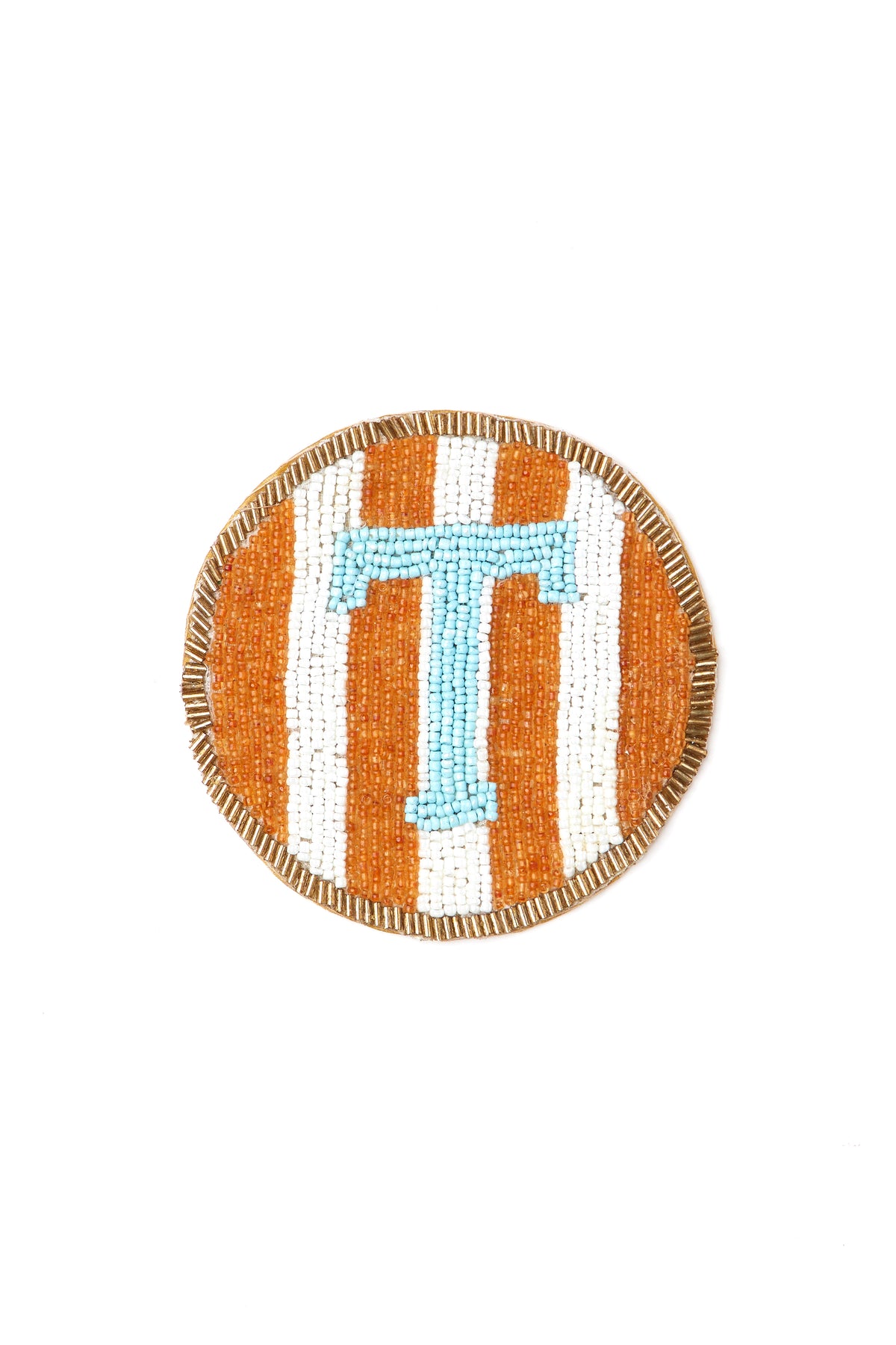 Beaded Handmade Initial Coasters.