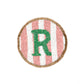 Beaded Handmade Initial Coasters.