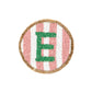 Beaded Handmade Initial Coasters.