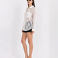 Lace Me Away Button-Up Shirt