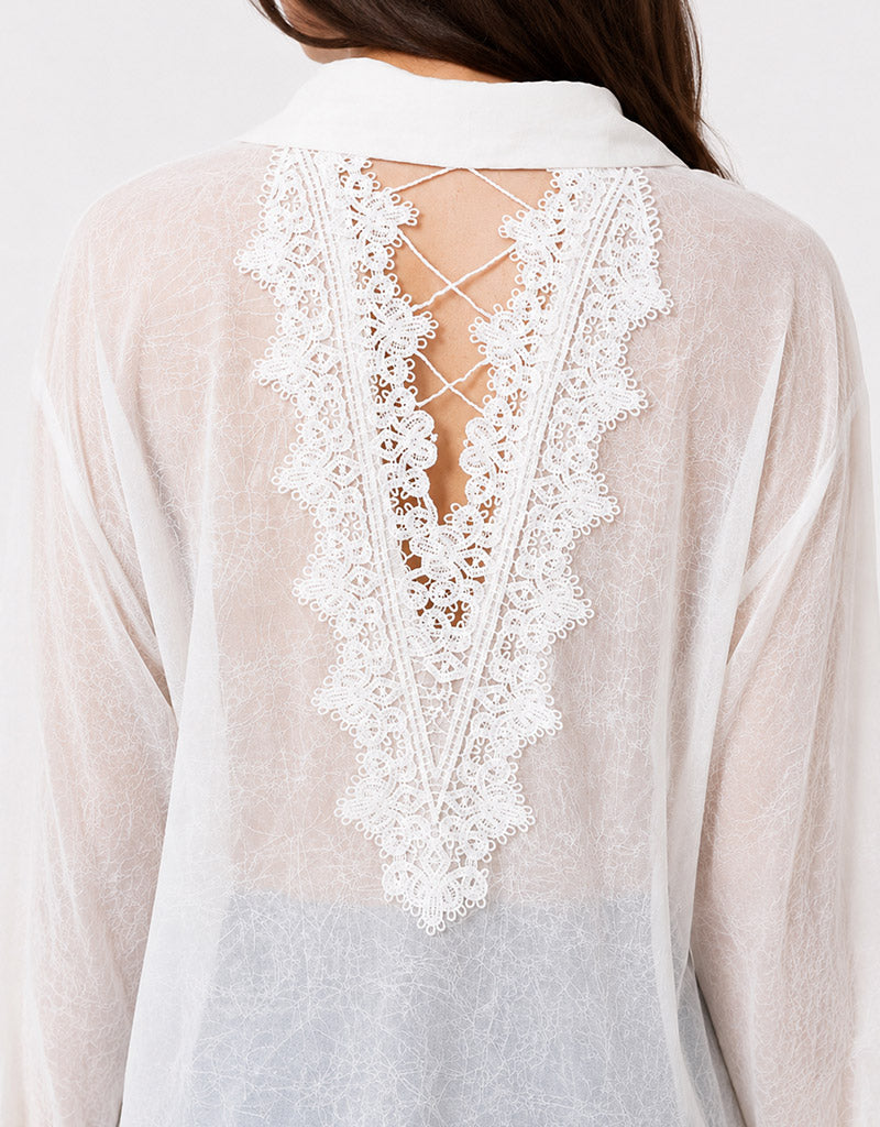Lace Escape Sheer Shirt