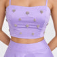Lilac Royale Satin Set