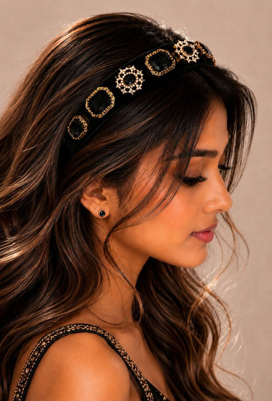 Embellished Black Hairband