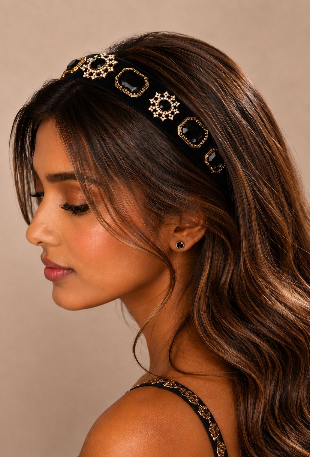 Embellished Black Hairband