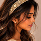 Embellished Beige Hairband