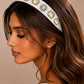 Embellished White Hairband