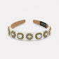 Embellished White Hairband
