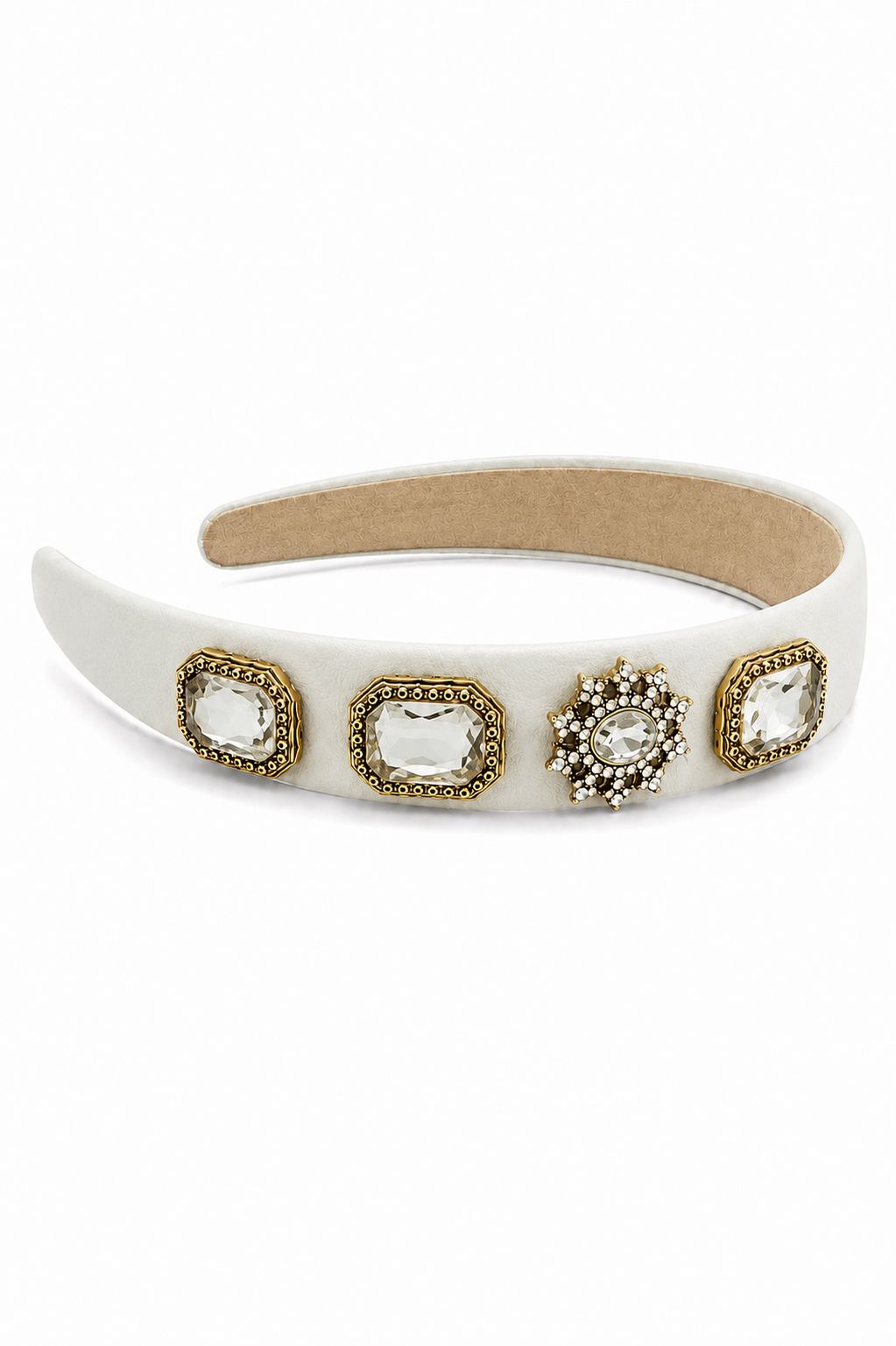 Embellished White Hairband