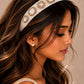 Embellished White Hairband