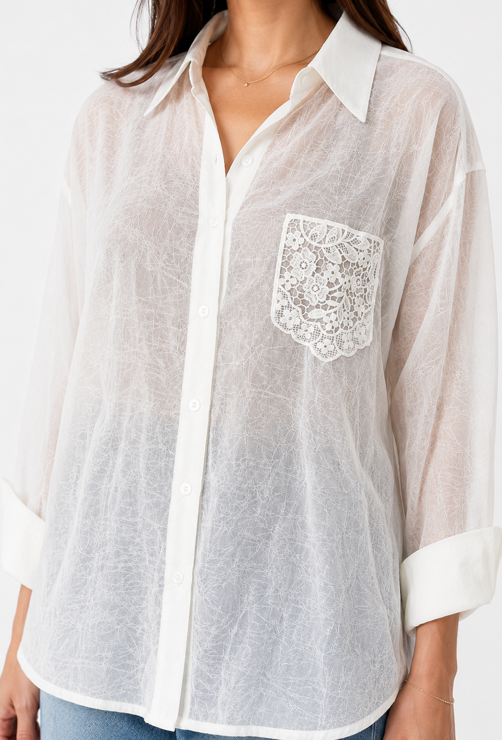 Lace Escape Sheer Shirt