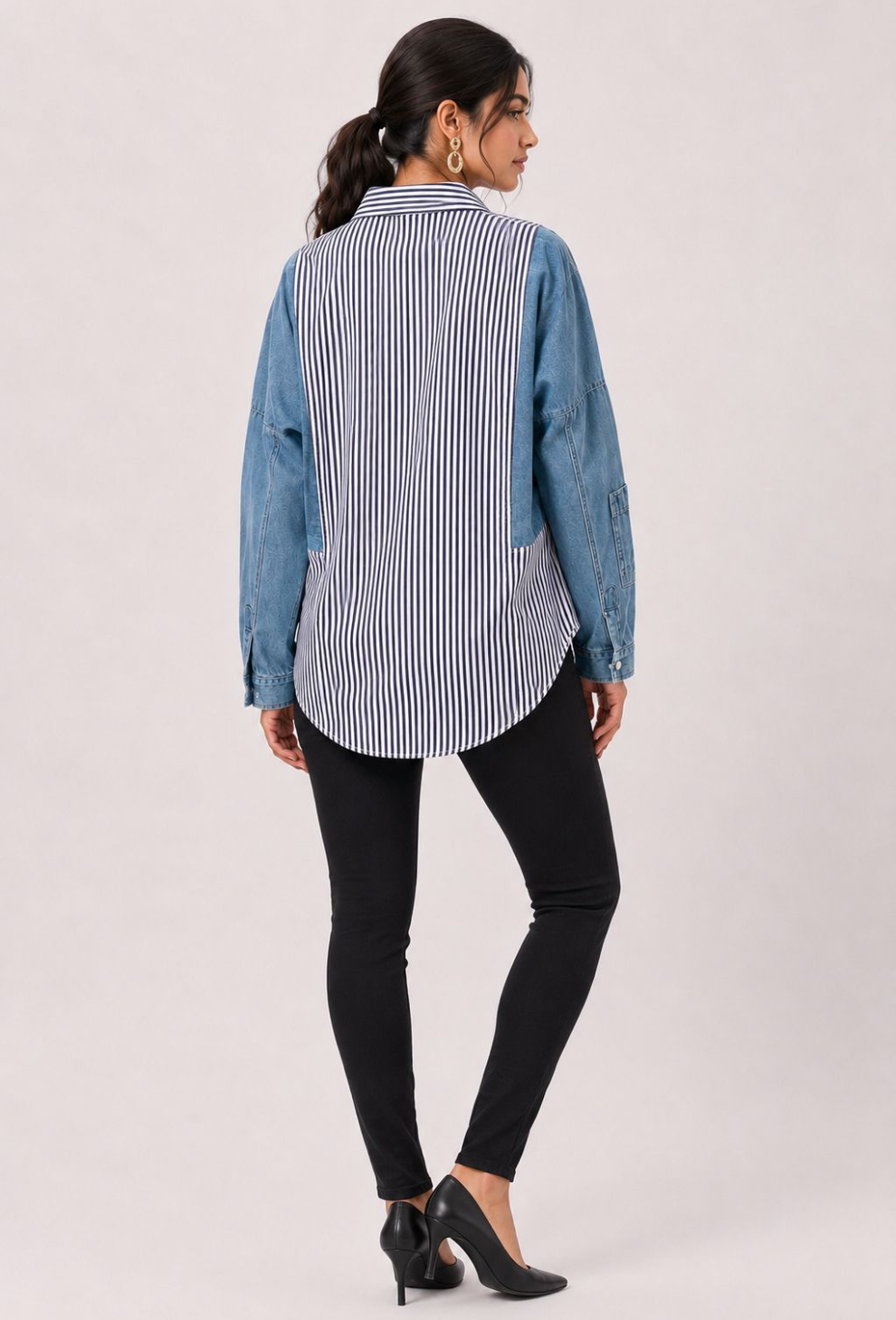 Denim Meets Downtown Shirt