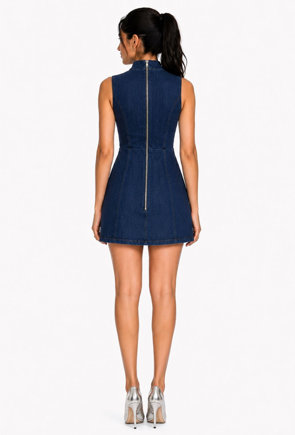 Zip & Slay Denim Dress