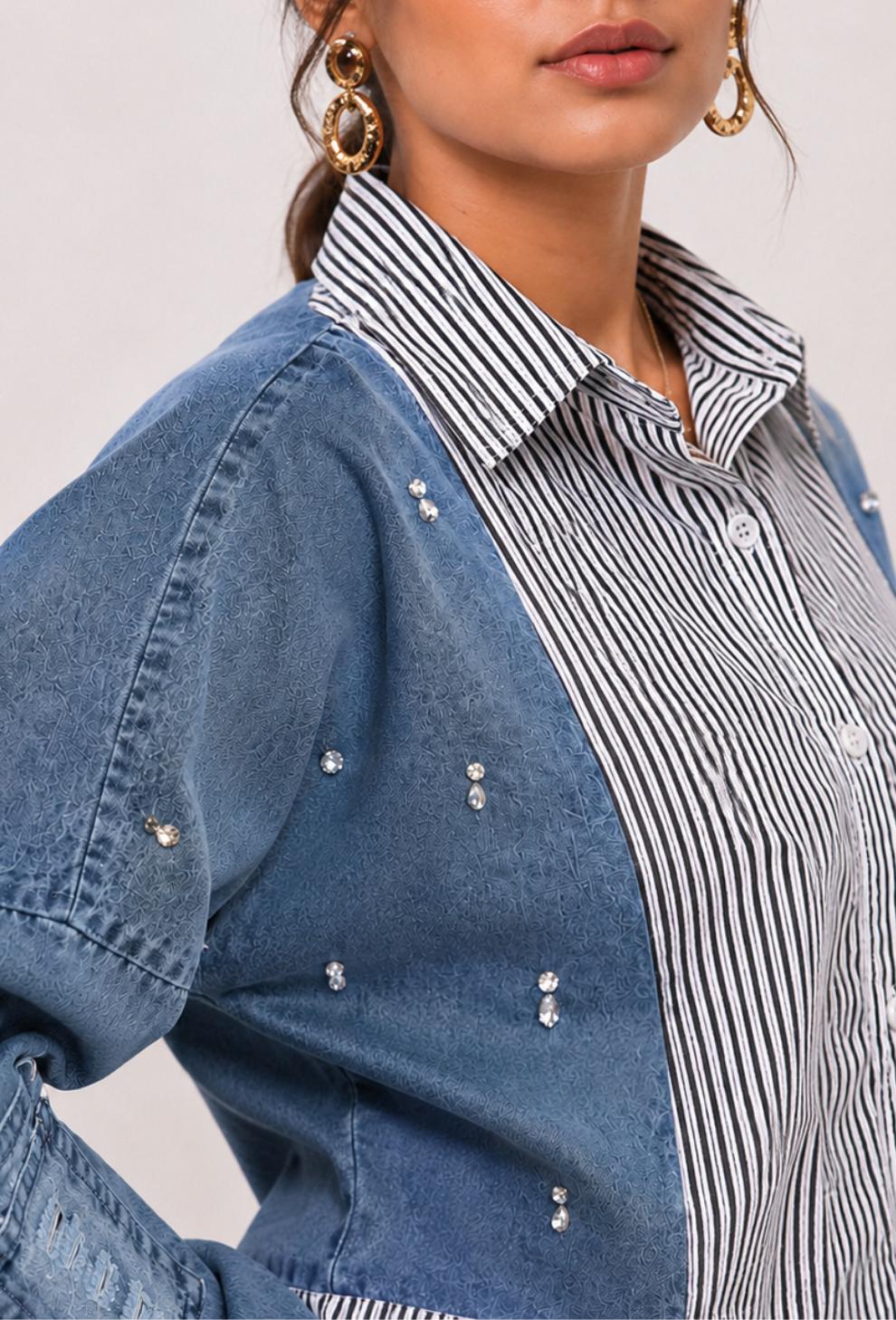 Denim Meets Downtown Shirt