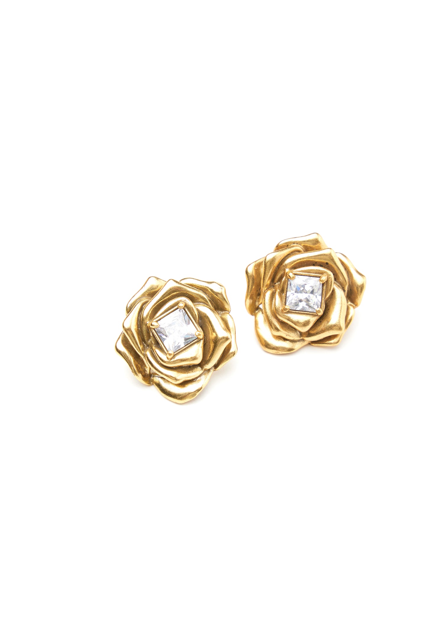 Rose shape earring top