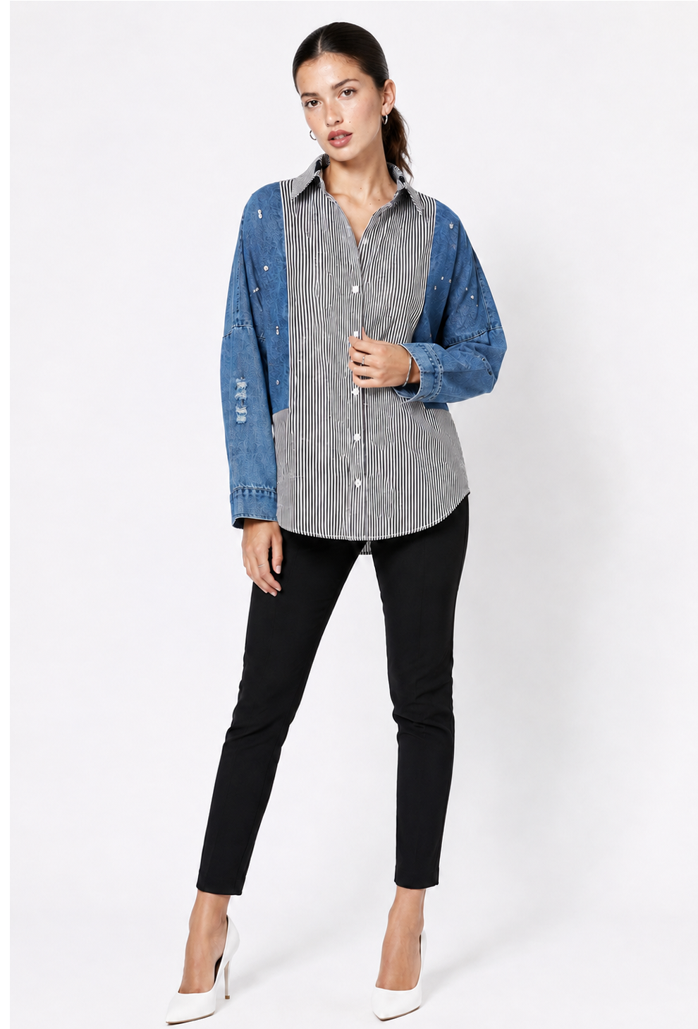 Denim Meets Downtown Shirt