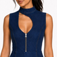 Zip & Slay Denim Dress
