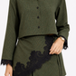 Plaid & Lace luxe skort set