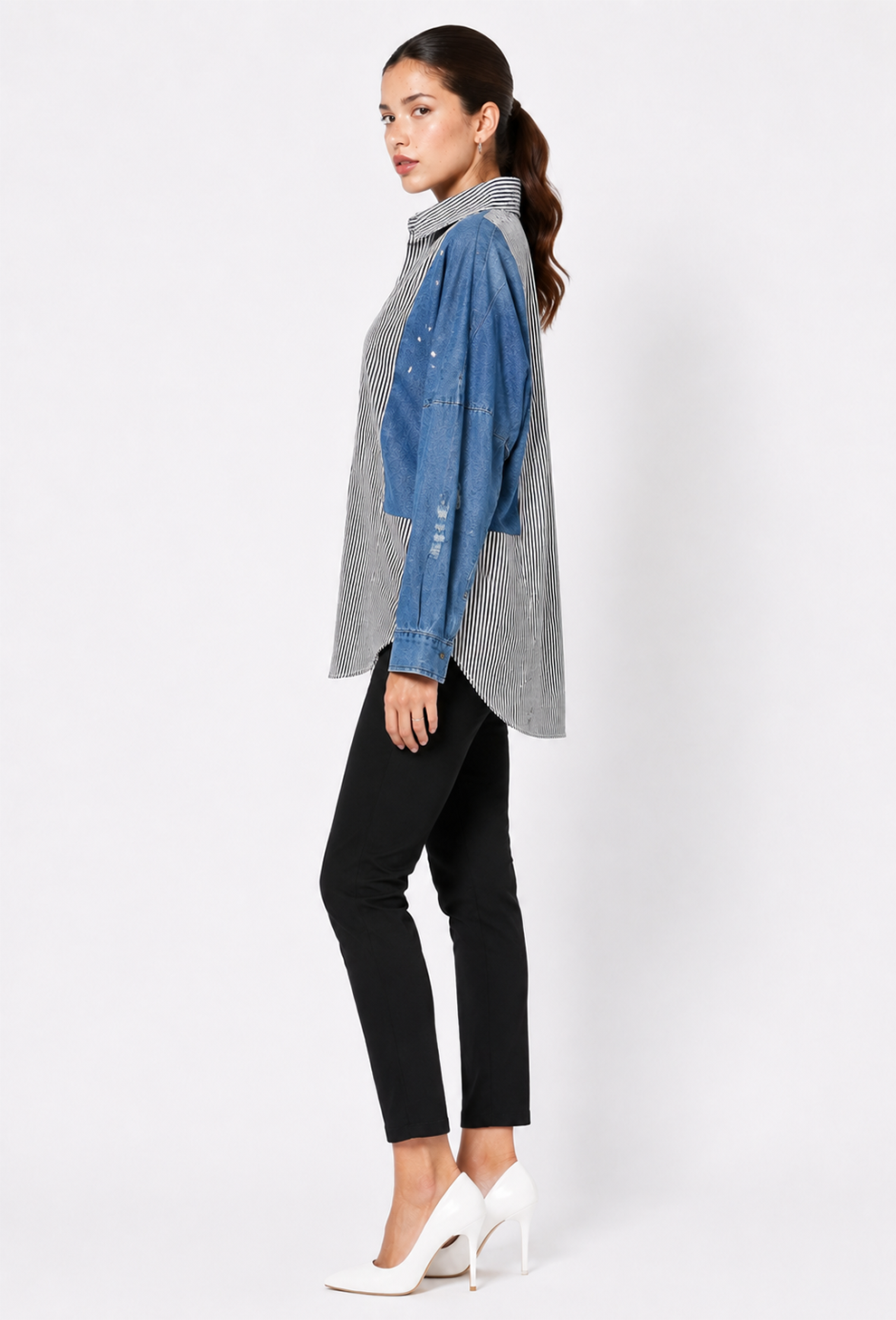 Denim Meets Downtown Shirt