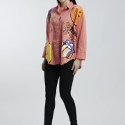 Oversized Orange Fun Shirts NCW-041 -2