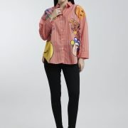 Oversized Orange Fun Shirts NCW-041 -4